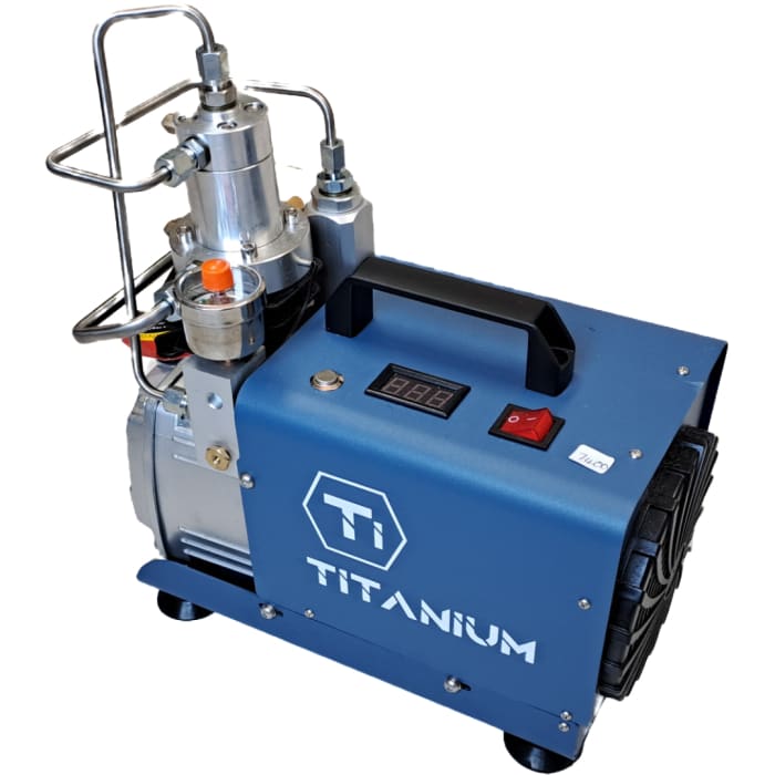 Mini High Pressure [Blue] Titanium Compressor 220V 0-300BAR
