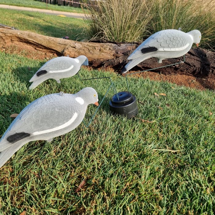 Pigeon Decoy with Three Rotating Pigeons