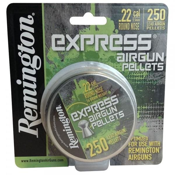 Remington .22 Roundnose Pellets 250 Blister Pack