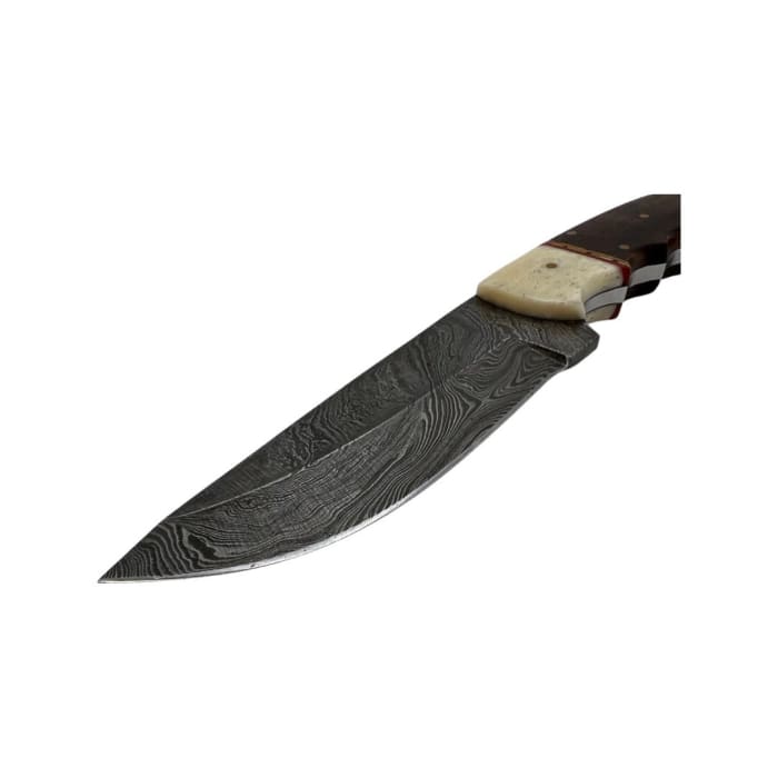 Handmade Damascus Steel Knife - 120mm Blade
