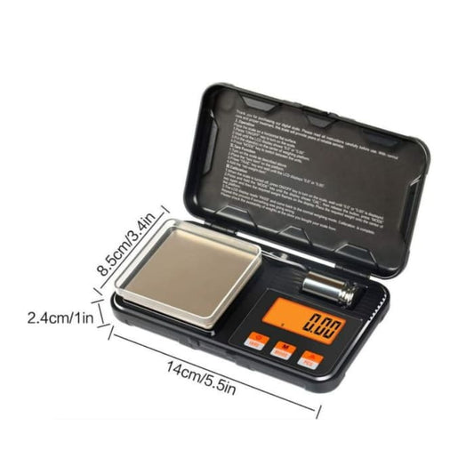 DIGITAL MINI SCALE WITH TWEEZER AND CLEAR COVER AND MINI