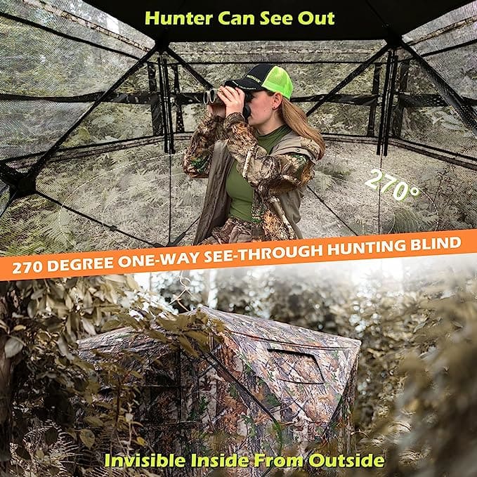 Hunting / Photography Blind / Hide 270 Degree - One-Way
