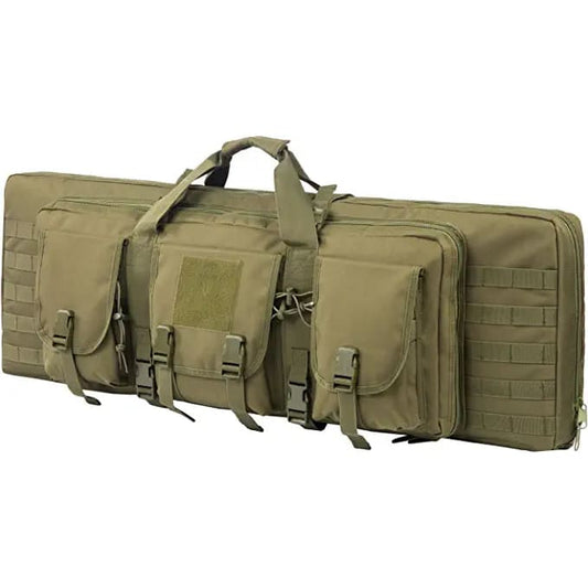Large Tactical Khaki *Green/Black* 2-Gun Tactical Gun Bag 
