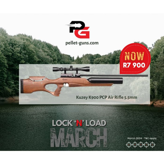 LOCK ‘N’ LOAD MARCH Kuzey K900 PCP Air Rifle 5.5mm