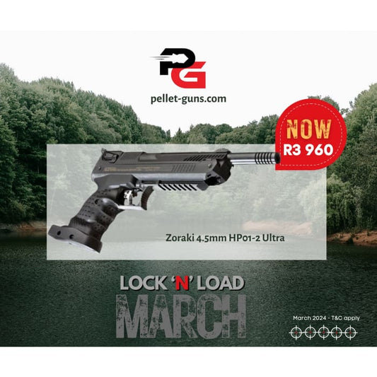 LOCK ‘N’ LOAD MARCH Zoraki 4.5mm HP01-2 Ultra - Air Pistol