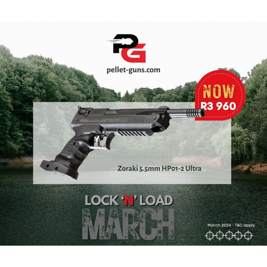 LOCK ‘N’ LOAD MARCH Zoraki 5.5mm HP01-2 Ultra - Air Pistol