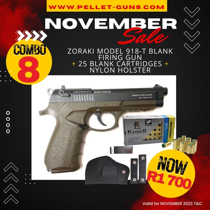 November Sale Combo 8: Zoraki Model 918-T Blank Firing Gun -