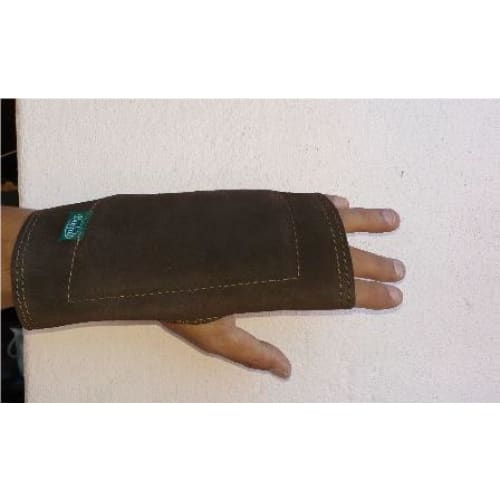 SCHOOL SHOOTING BROWN SUEDE LEATHER GLOVE (LARGE L/H)