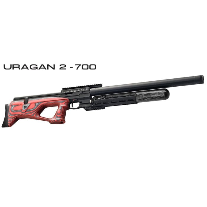 Uragan 2 PCP Air Rifle Red Laminate Stock 700mm Barrel 5.5mm