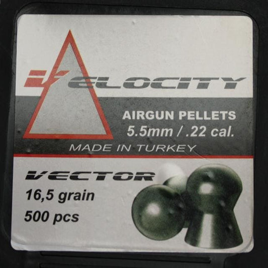 Velocity Airgun Pellets Vector.22 16.5 Grain / 500 - 