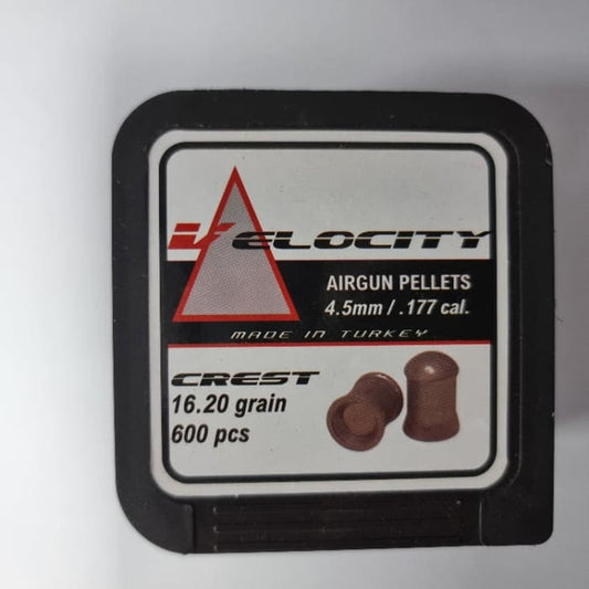 Velocity Airgun Pellets Crest 16.20 Grain /600.177