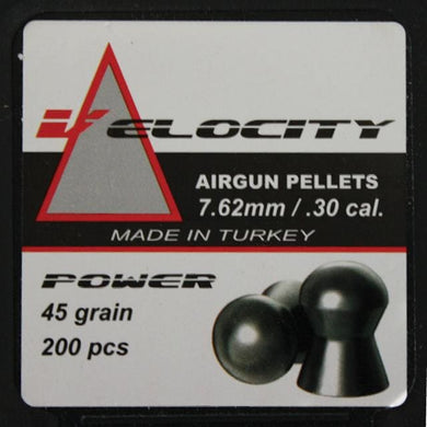 Velocity Airgun Pellets Power. 30 45 Grain / 200 - 