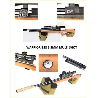 Warrior PCP Air Rifle 5.5mm Multi Shot