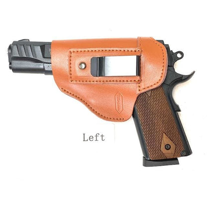 Brown/tan leather holster left-handed - HOLSTER