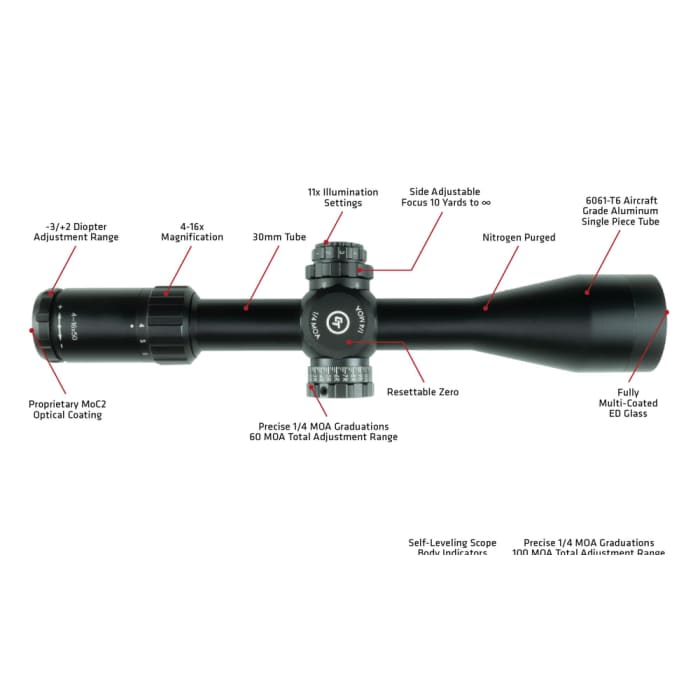 Crimson Trace 4-16x50 FFP riflescope