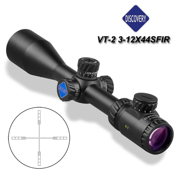 Discovery VT-2 3-12X44 SFIR-N Scope with sunshade - 