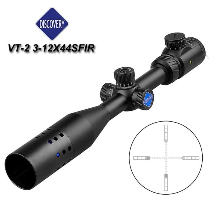 Discovery VT-2 3-12X44 SFIR-N Scope with sunshade - 