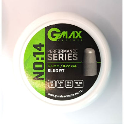 GMAX Slugs.216 No.12 (Target Range Round Tip 28 Grain) 150 