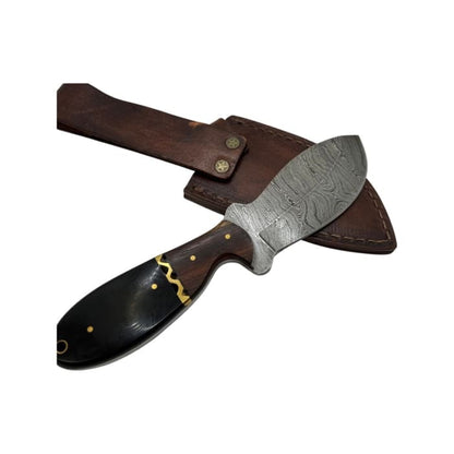 Handmade Damascus Steel Knife - 117mm Blade
