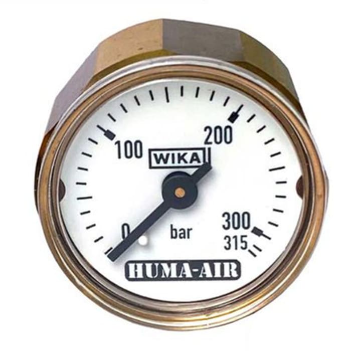 Huma Air Wika Pressure Gauge 28mm 1/8"BSP, 315 Bar Scale