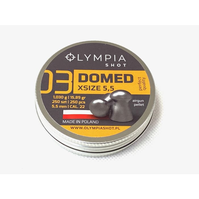 Olympia Shot Domed Pellets 15.89 Grain 250/pk 5.5mm