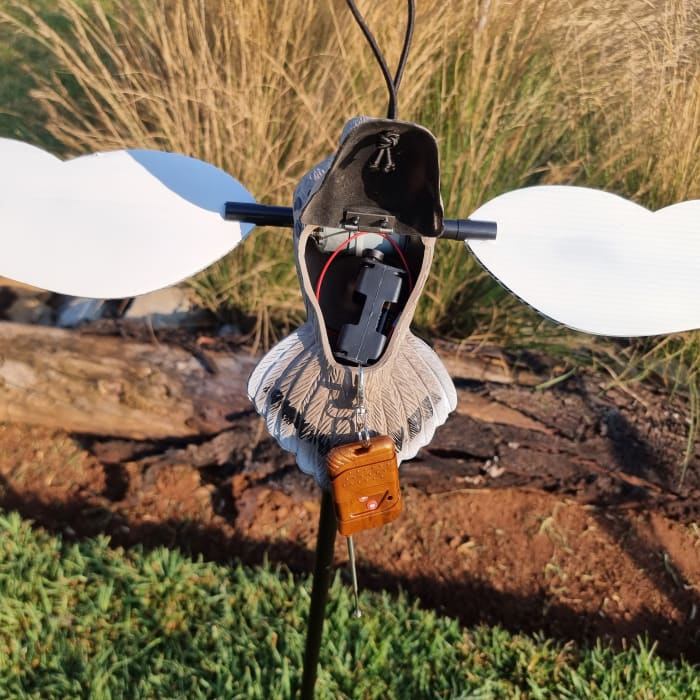 Voodoo Dove Decoy - Pigeon on Spike with Rotating Wings - 